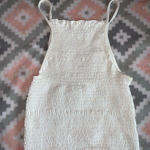 White halter top